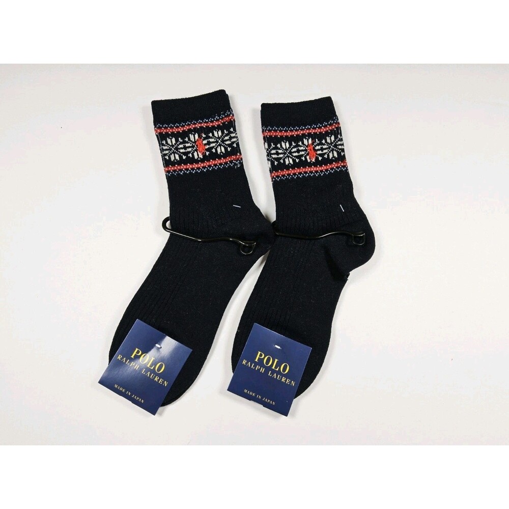 Polo Ralph Lauren Soft Winter Lot Of 2 Pairs Socks Japan Size US 5-8